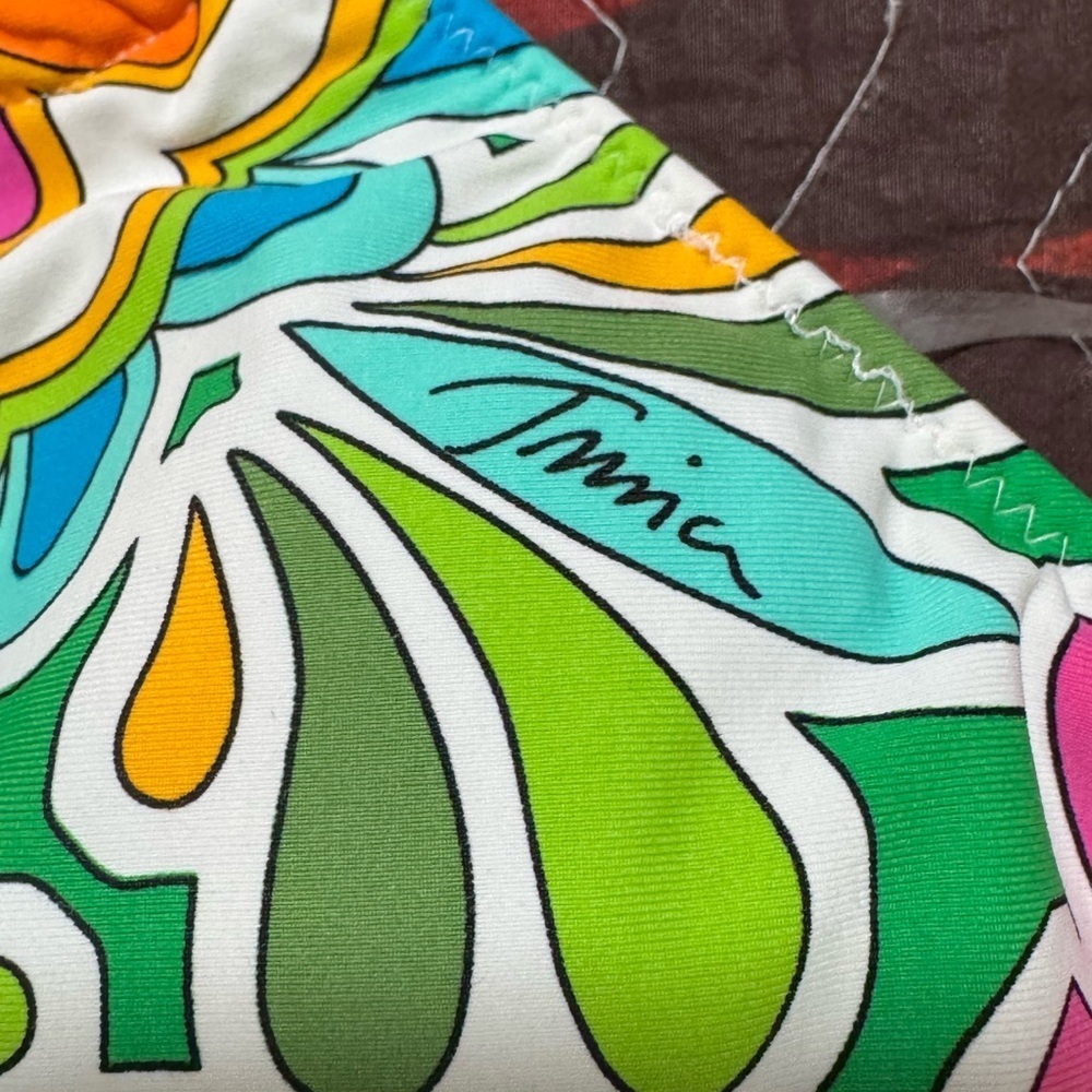 Trina Turk Tamarindo High Neck Halter Swimming Top Size 6 - Picture 11 of 12